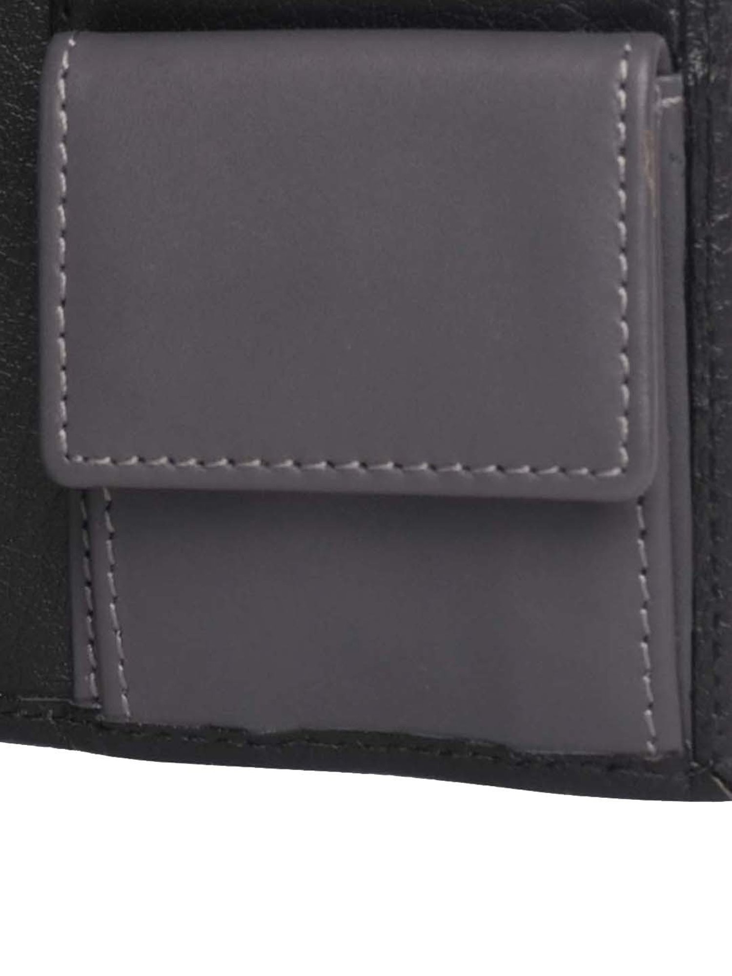BELWABA Black Casual Leather Bi-Fold Wallet for Men