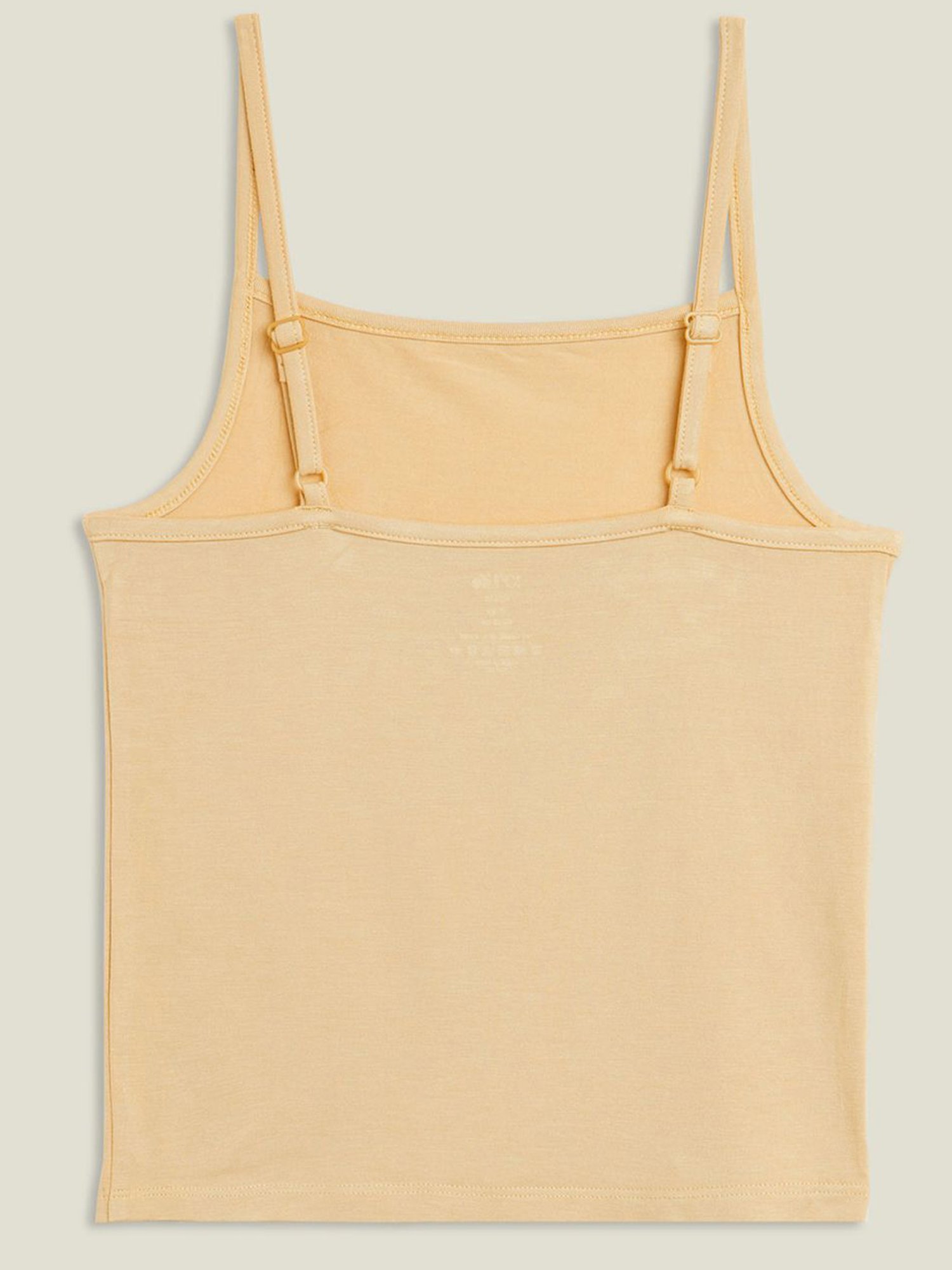 XY Life Kids White & Beige Relaxed Fit Camisole (Pack of 2)