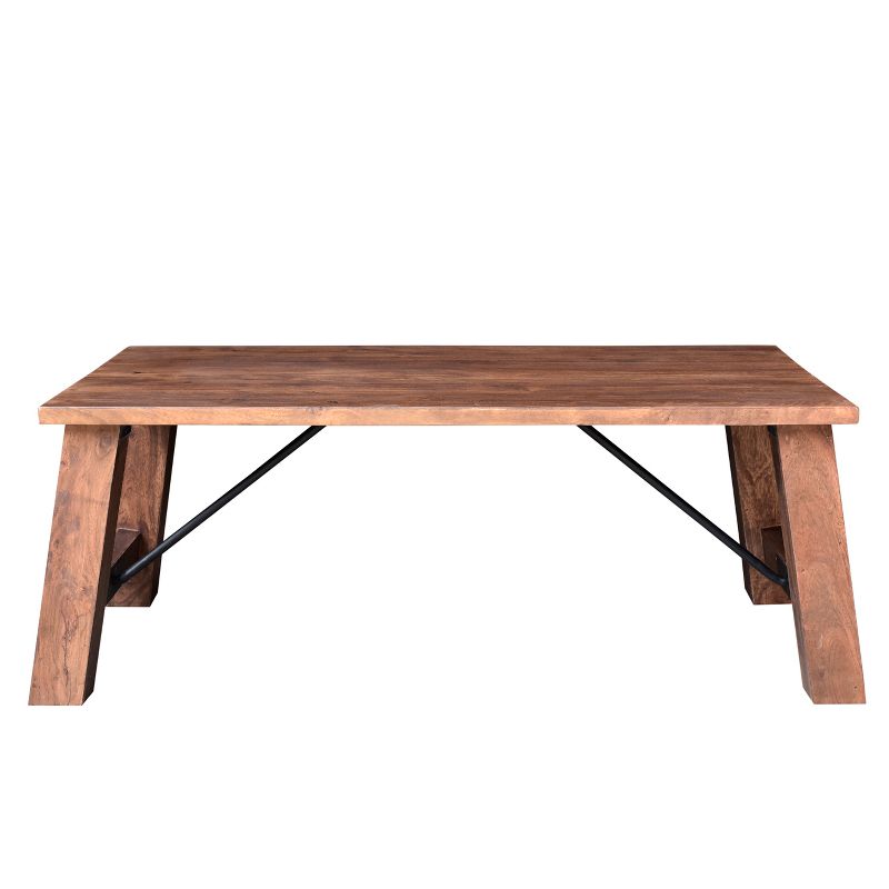 Angled Acacia Wood Coffee Table Natural - Timbergirl