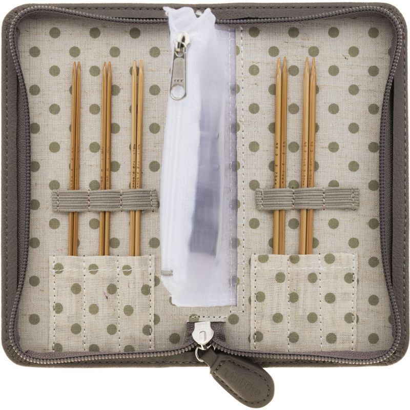 Tulip Carry C Interchangeable Bamboo Knitting Needle Set-Long Fine Gauge