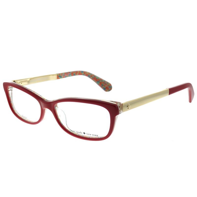 Kate Spade Jessalyn XSU Womens Rectangle Eyeglasses Red Palladium 52mm