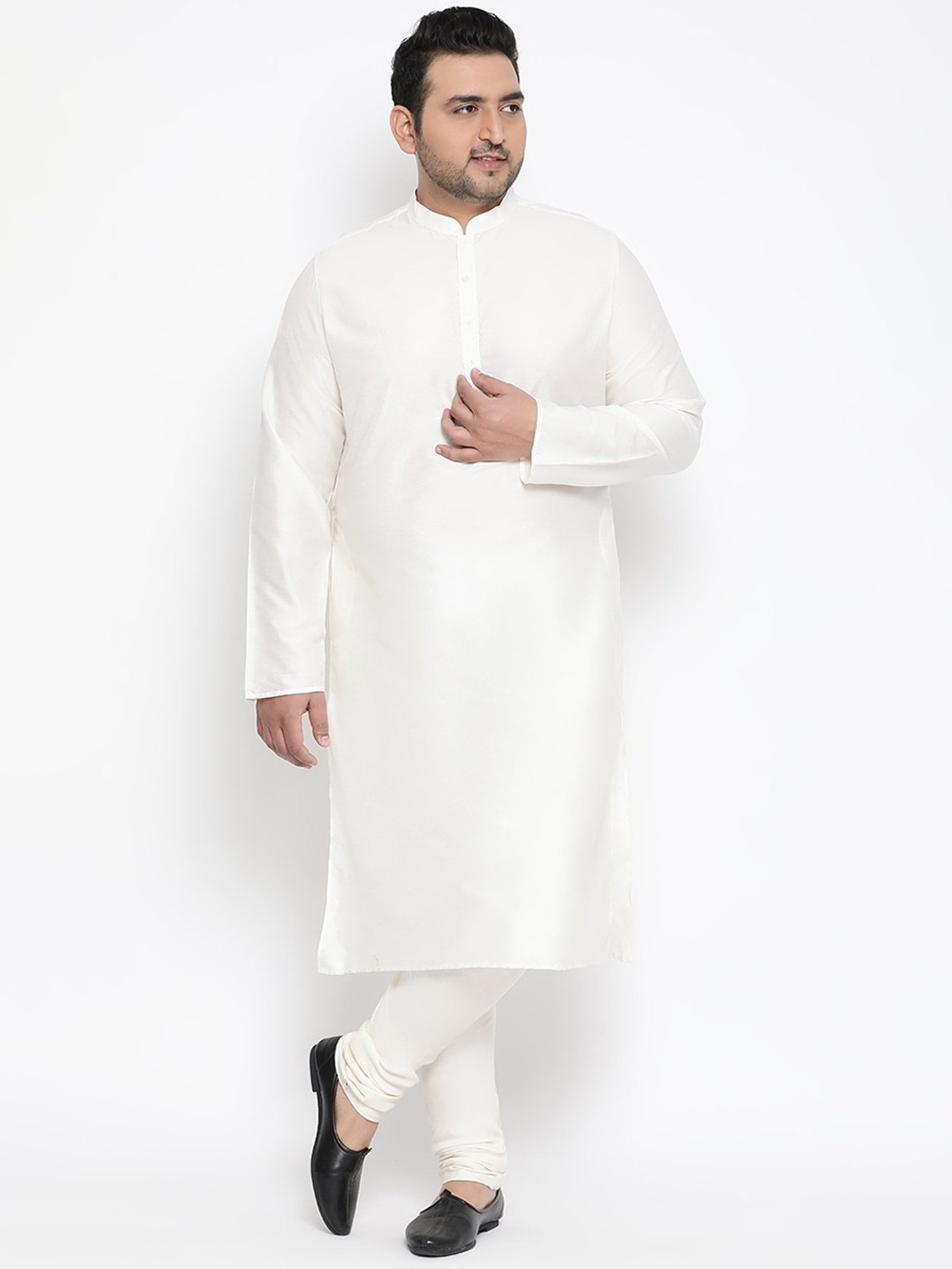 KISAH PLUS Green & White Regular Fit Printed Kurta Set With Jacket