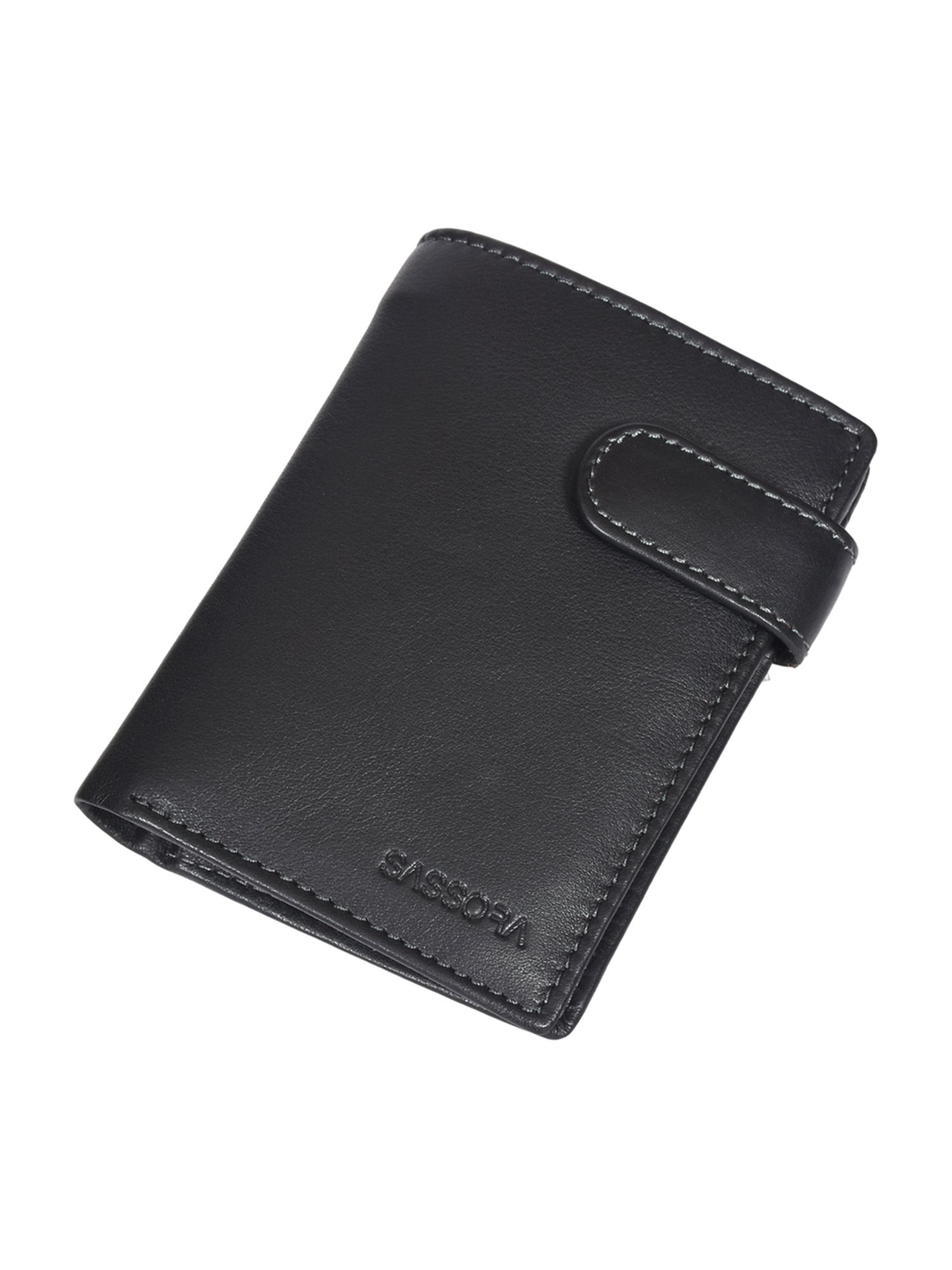 SASSORA Pablo Black Medium Leather Notecase