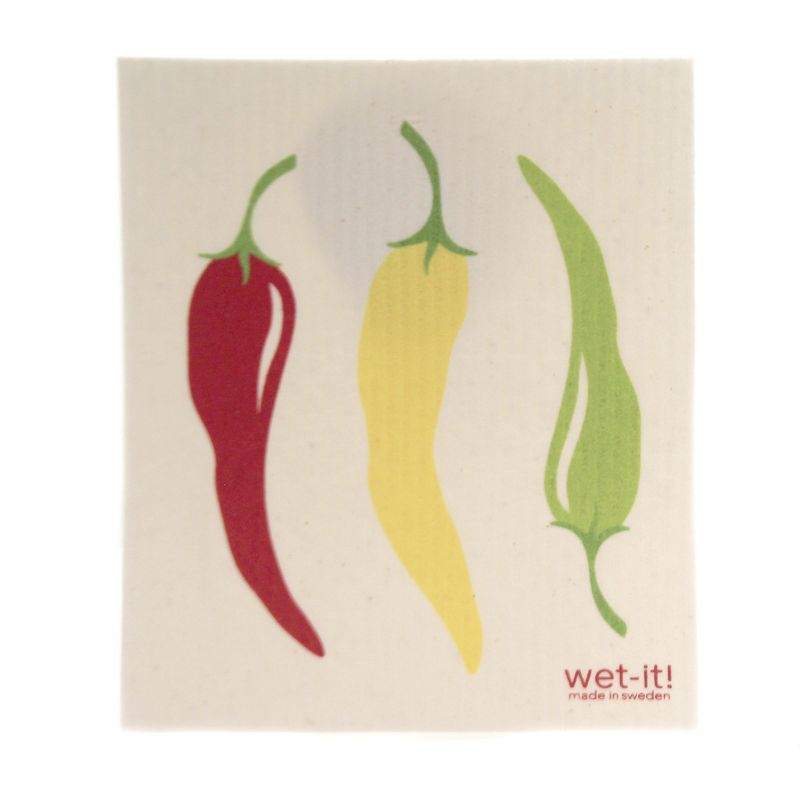 Swedish Dish Cloth 7.75" Vegetable Fruit Set Absorbent Cleaning Cloth Radish Tomato  -  Dish Cloth