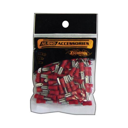 XSCORPION FD110R QUICK DISCONNECT 18-22 GA. 100 PCS; RED; FEMALE; XSCORPION