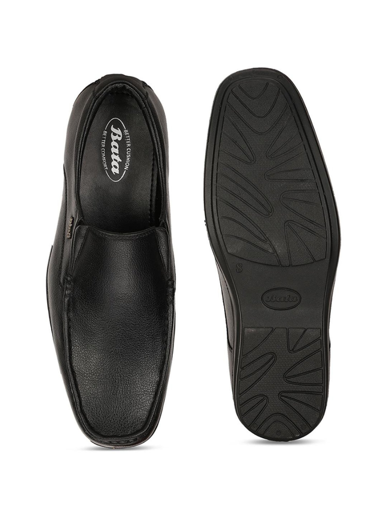 Bata Men's Black Formal Slip-Ons