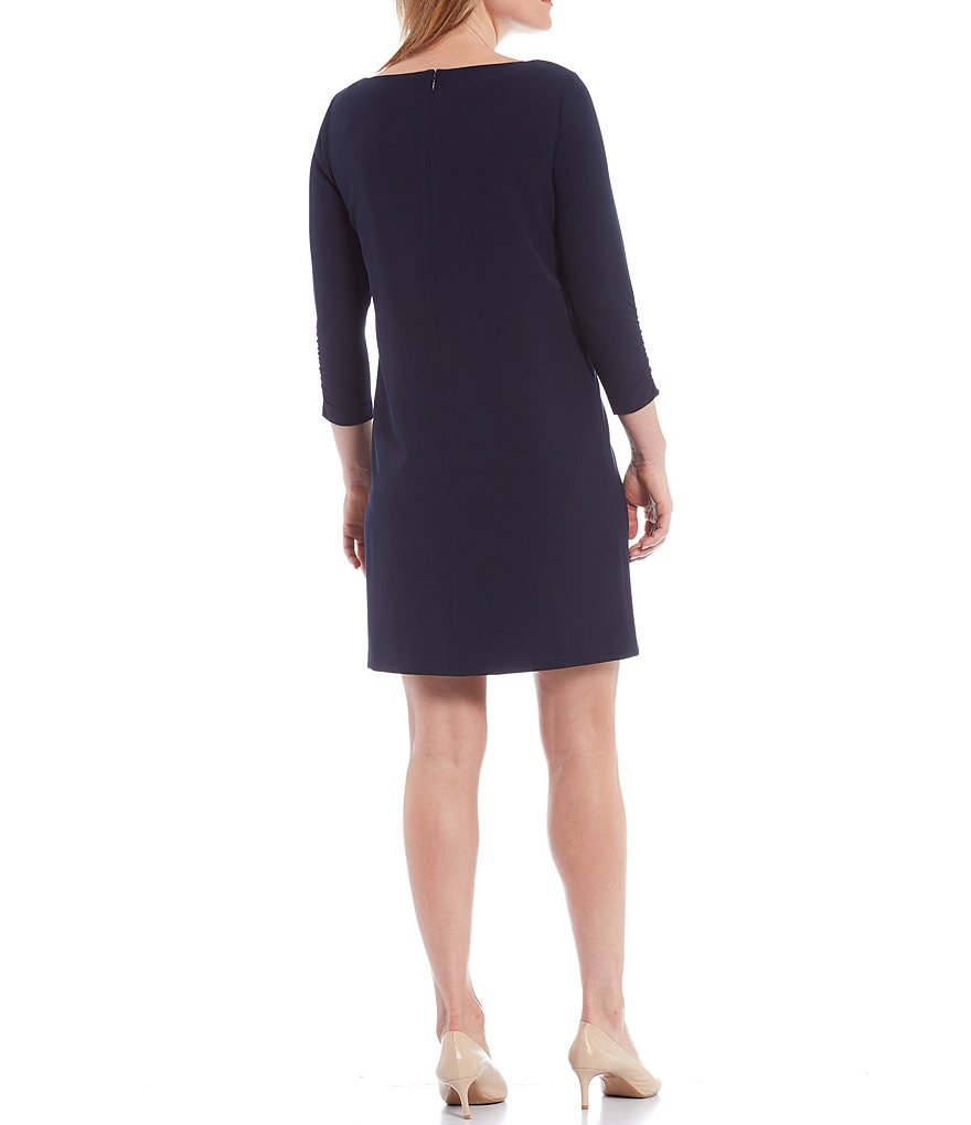 Preston & York Beatrice Shift Ruched Sleeve Dress