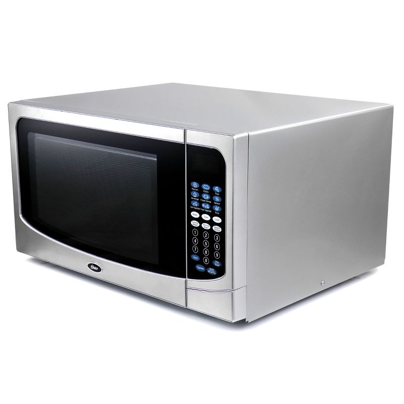 Oster 1.6 Cubic Ft. 1000 Watt Countertop Microwave Oven in Silver