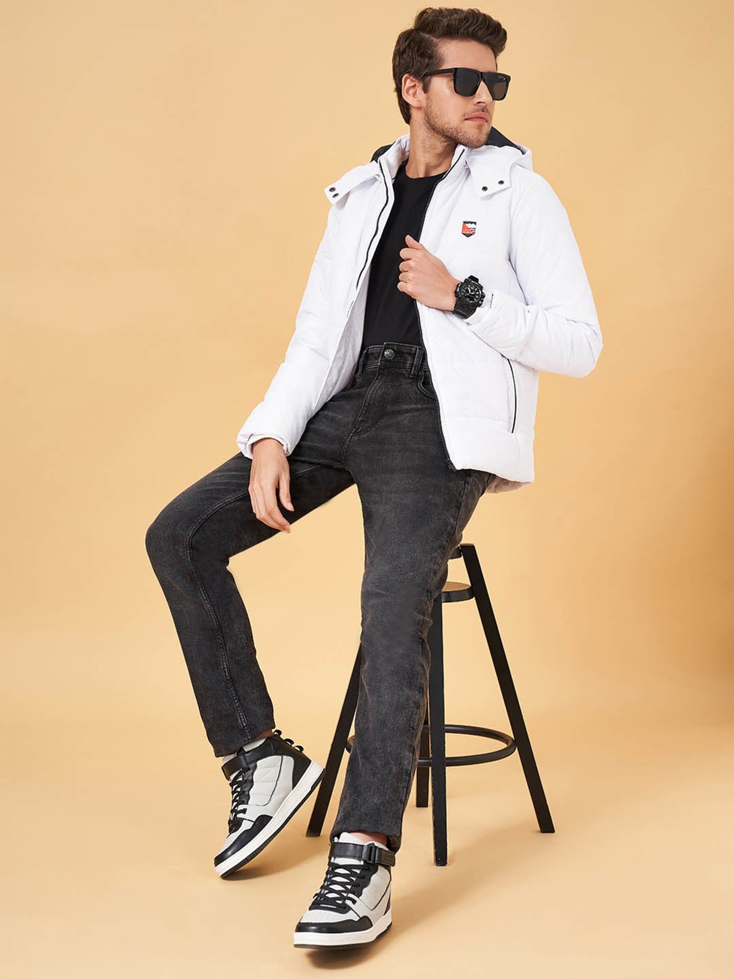 Hummel Blue Regular Fit Solid Jacket