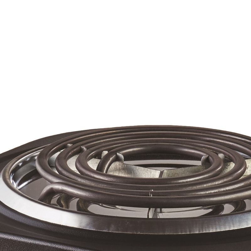 Brentwood 1000 Watt Single Electric Burner in Black