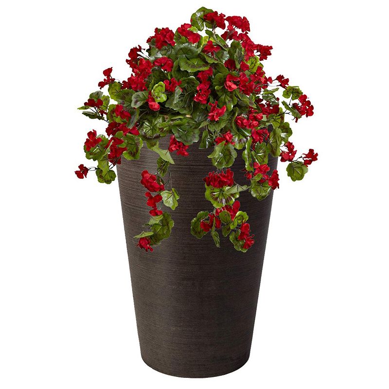 Algreen Valencia All-Natural 16.75-Inch Diameter by 24-Inch Tall Inside/Outside Decorative Planter Pot, Brown