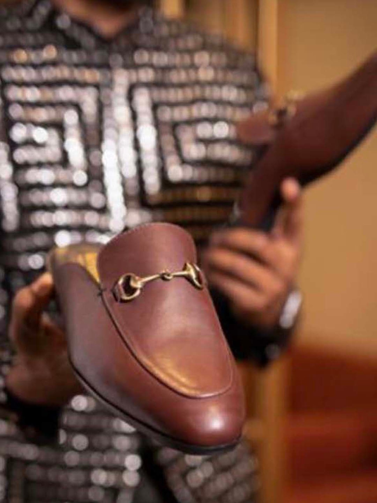 Griffin Men's Brown Mule Shoes