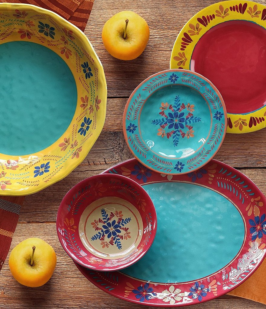 HiEnd Accents Bonita Melamine Collection Serving Bowl