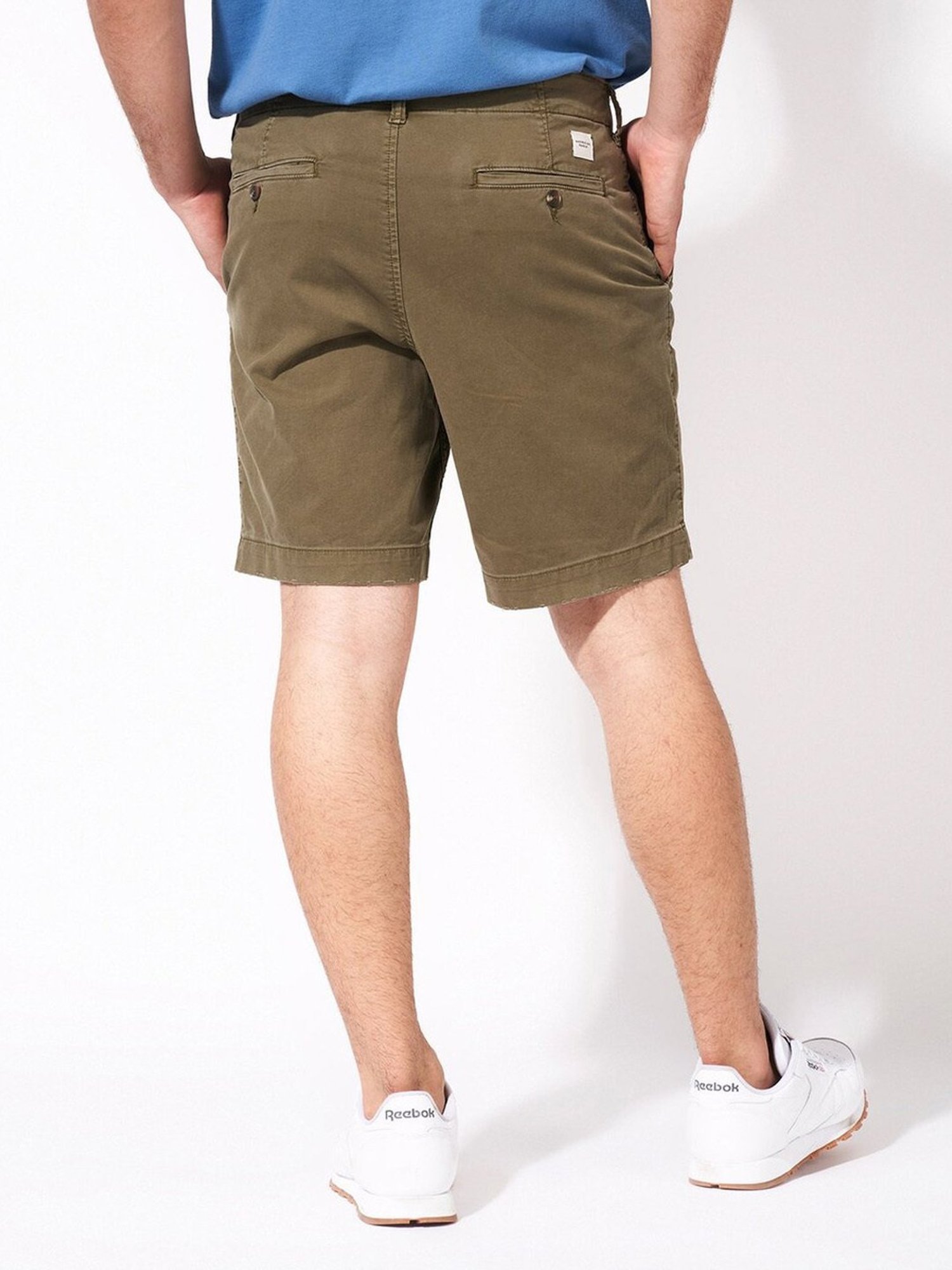 American Eagle Outfitters Green Cotton Regular Fit Shorts