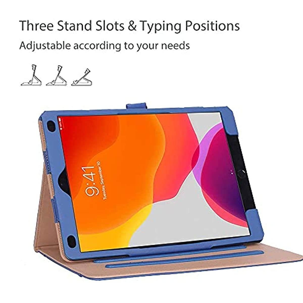 ProCase iPad 10.2 Inch Case 2020 8th Generation / 2019 7th Generation iPad Case Bundle with Apple Pencil Holder Case
