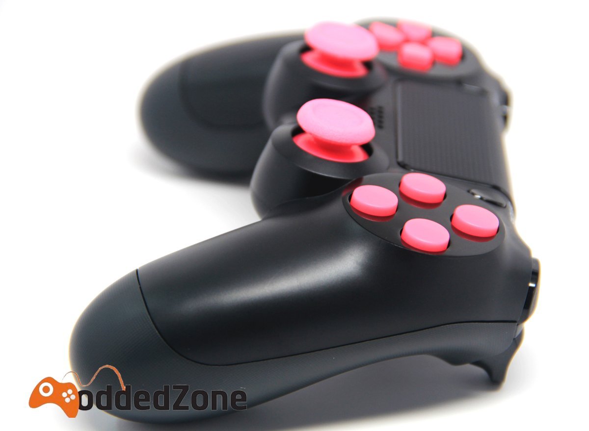 Black/Pink Ps4 Rapid Fire Custom Modded Controller