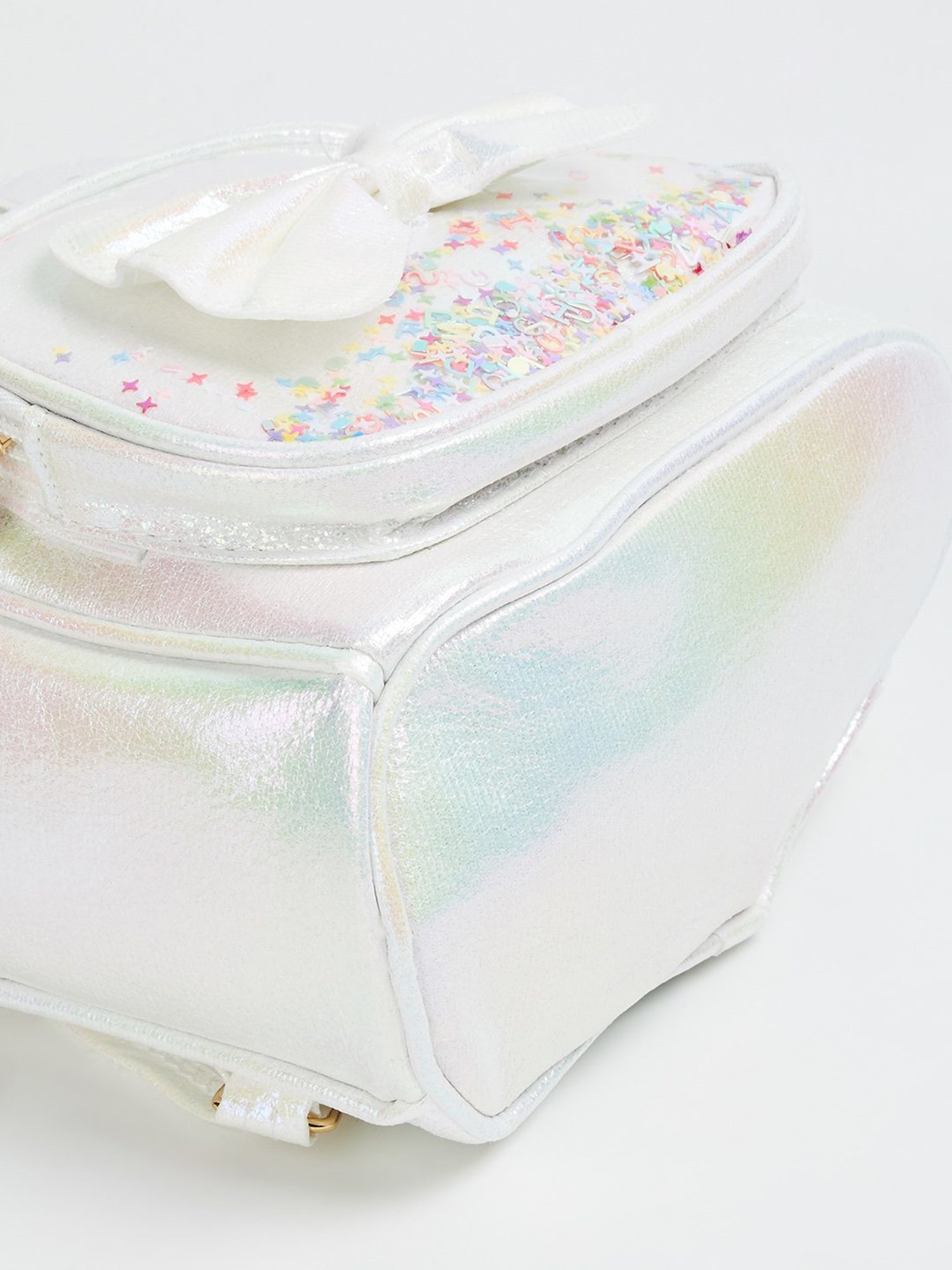 Ginger by Lifestyle White Shimmer Backpack