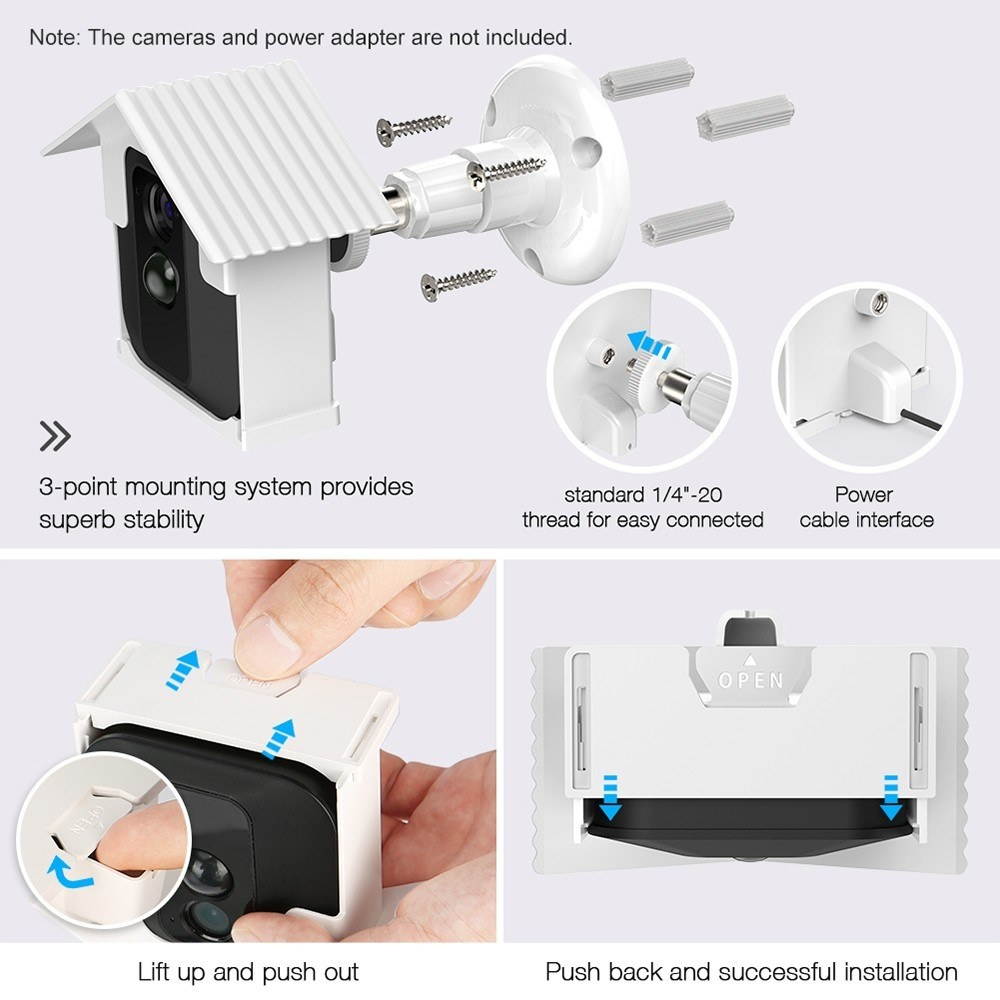 Wall Mount Bracket Kit for Blink XT Camera Weatherproof 360 Degree Protective Adjustable Indoor Outdoor Mount