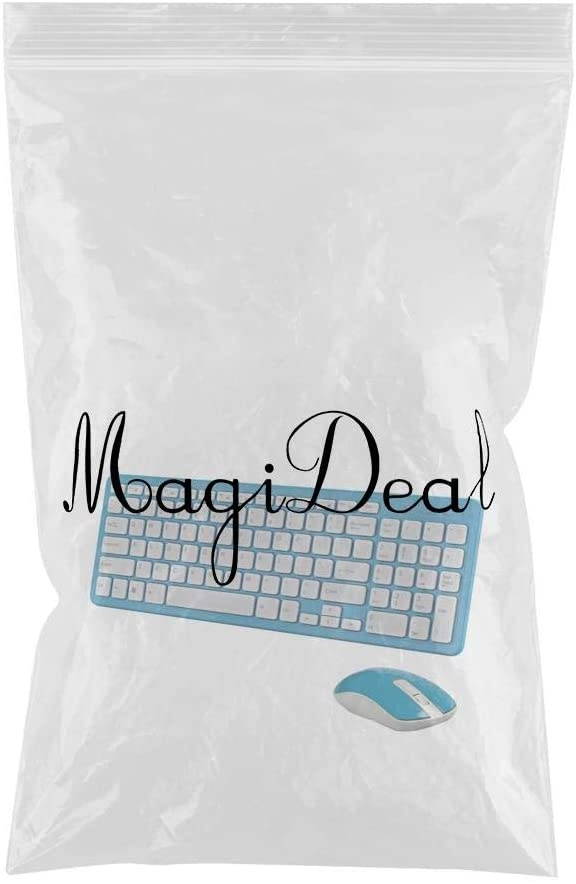 MagiDeal 2.4G Multifunction Photoelectric Wireless Keyboard - Blue, 370x125x25mm