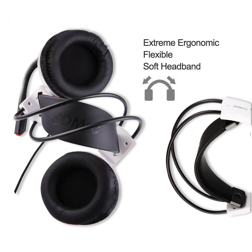SOMIC G941 USB Gaming Headphones 7.1 Virtual Surround Sound Headset with Microphone and Vibration For PS4 PC Video Games