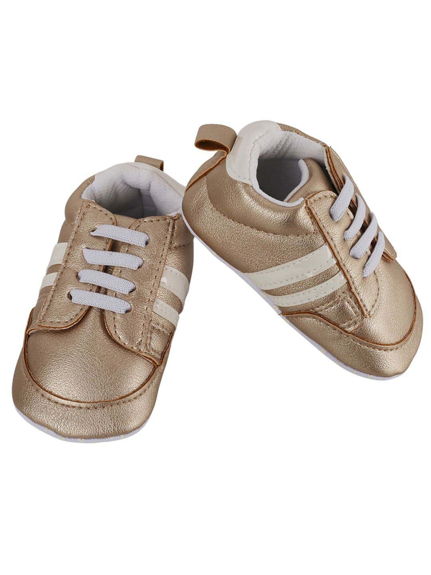 Baby Moo Kids Gold Casual Booties