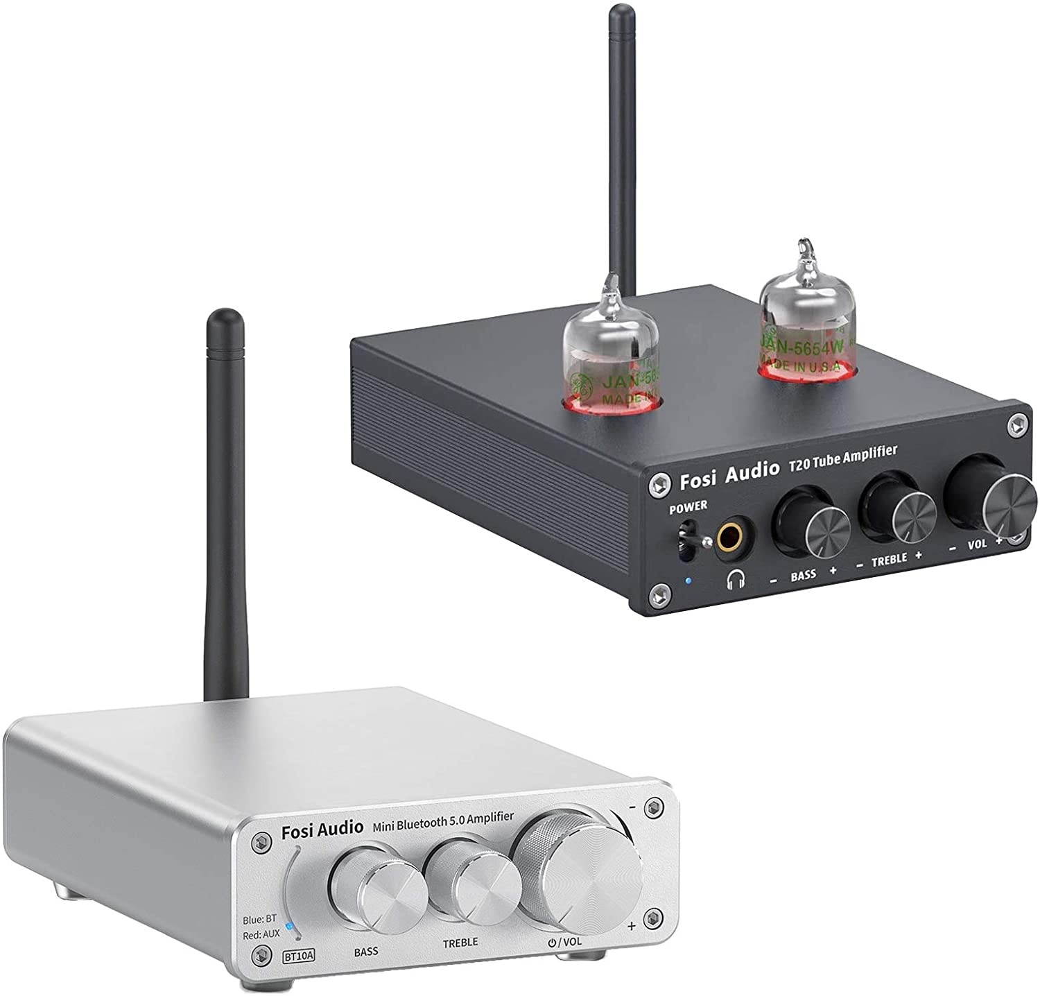 Fosi Audio T20 with 5654W Tube+ Bluetooth Antenna - Male Plug 6dBi 2.4GHz Single Band WiFi Antenna