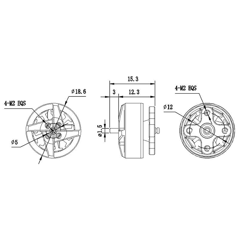 4pcs 1404 3800KV Brushless Motor 4S FPV RC Motor for F4 AIO 20A Toothpick FC 4S Brushless 34Inch FPV Micro Quadcopter Racing Toothpich Drone