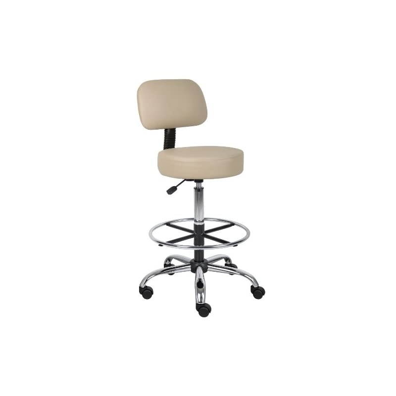 Be Well Medical Spa Drafting Sool with Back in Beige