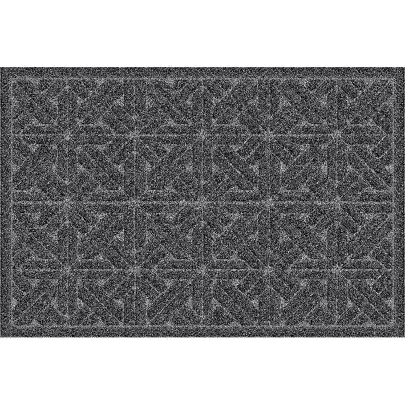 1'6"x2'6" Small Hello Door Mat Black - Threshold™