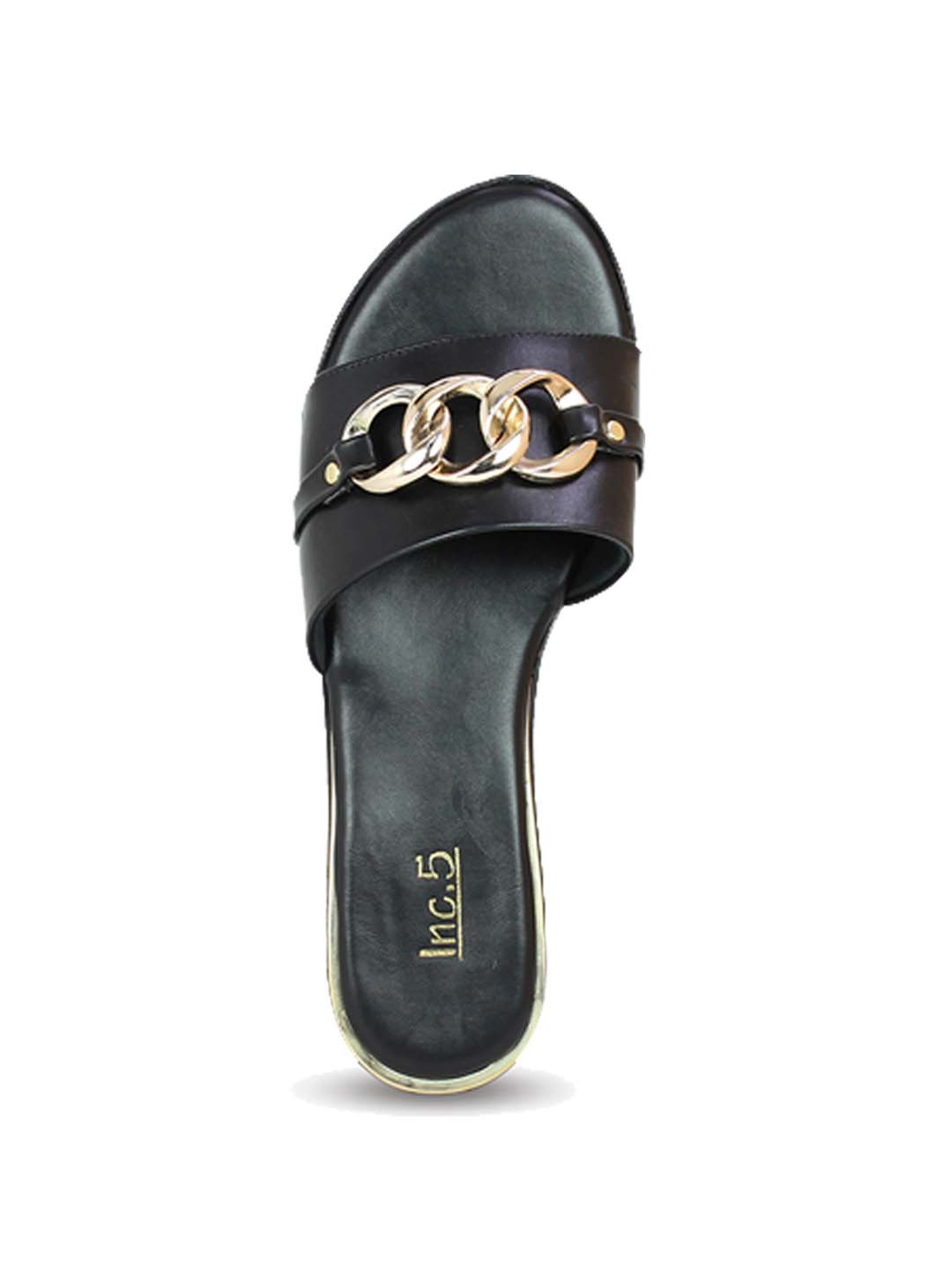 Inc.5 Women's Black Casual Sandals