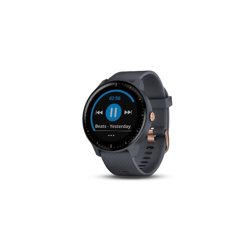 Garmin vivoactive 3 Music GPS Smartwatch - Granite Blue with Rose Gold