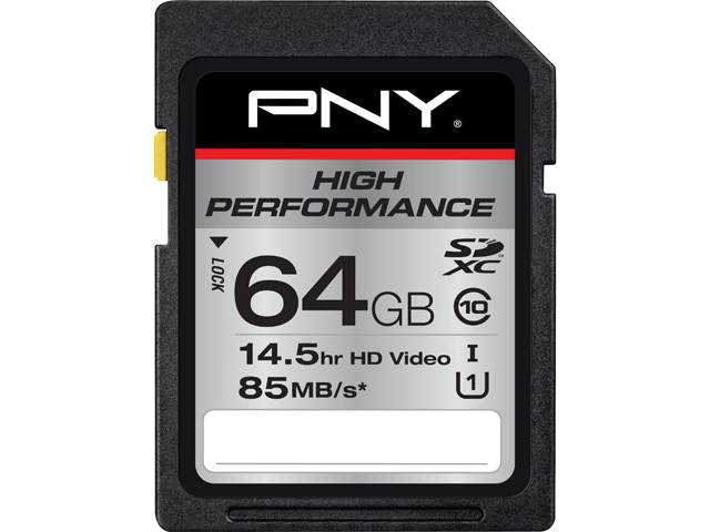 PNY 512GB Elite Performance SDXC UHS-I/U3 Class 10 Memory Card, Speed Up to 95MB/s (P-SDX512U3H-GE)