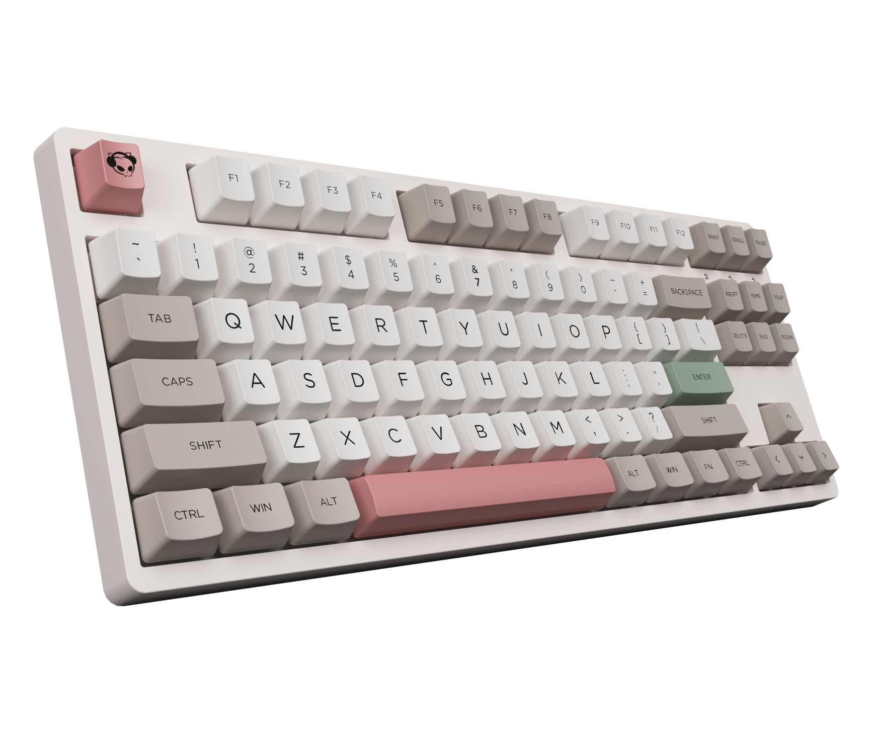 Akko 3108V2 Sailor Moon Gaming Mechanical Keyboard Pink Switch Double Shot Dye Sub PBT Keycaps NKRO Detachable USB Type-C Pink Cat Paw