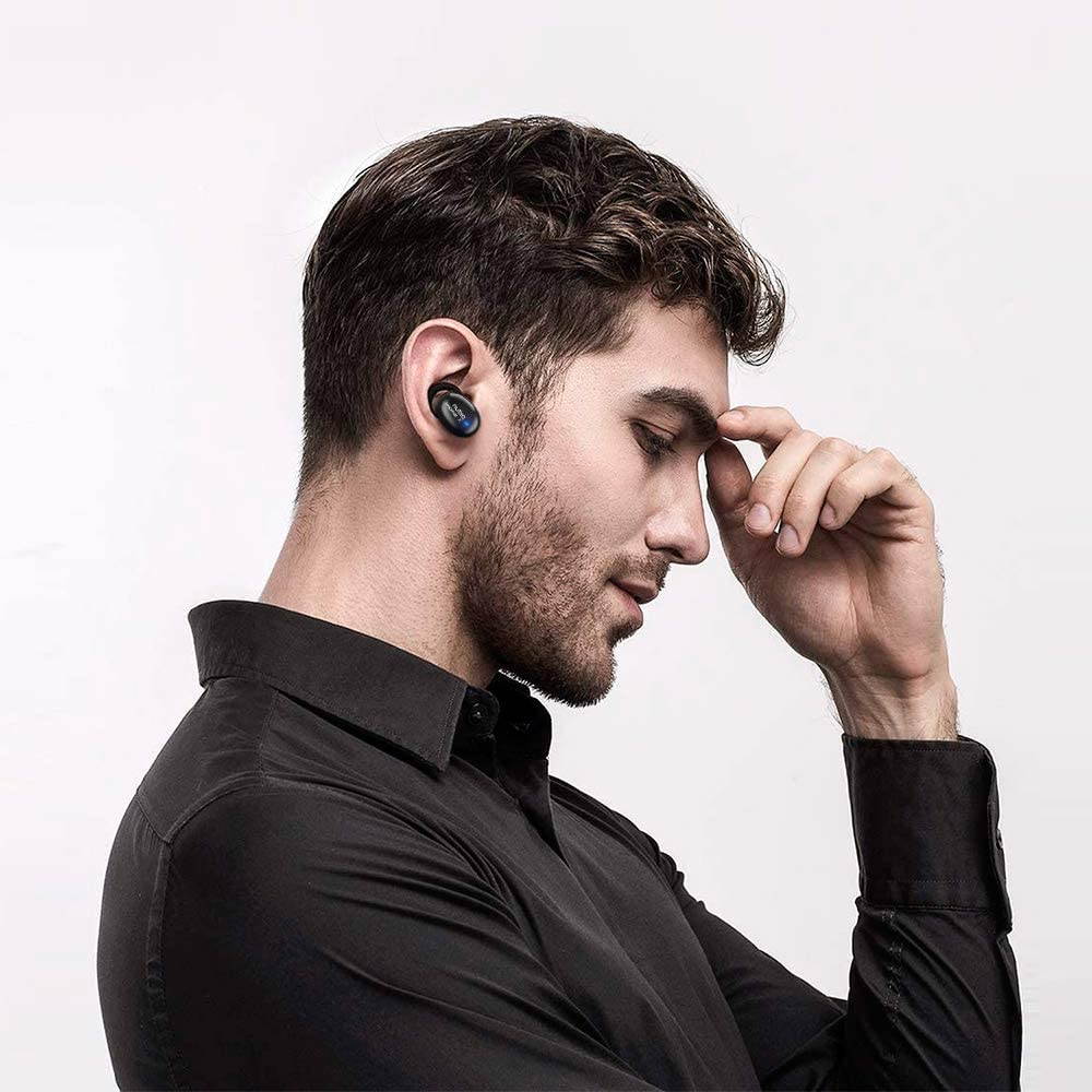 1MORE Stylish True Wireless Earbuds with Charging Case, Bluetooth 5.0, Alternate Pairing Modes in-Ear Headphones, Easy Control, Multiple Colorways, 24-Hour Playtime, Nubia Version, Black