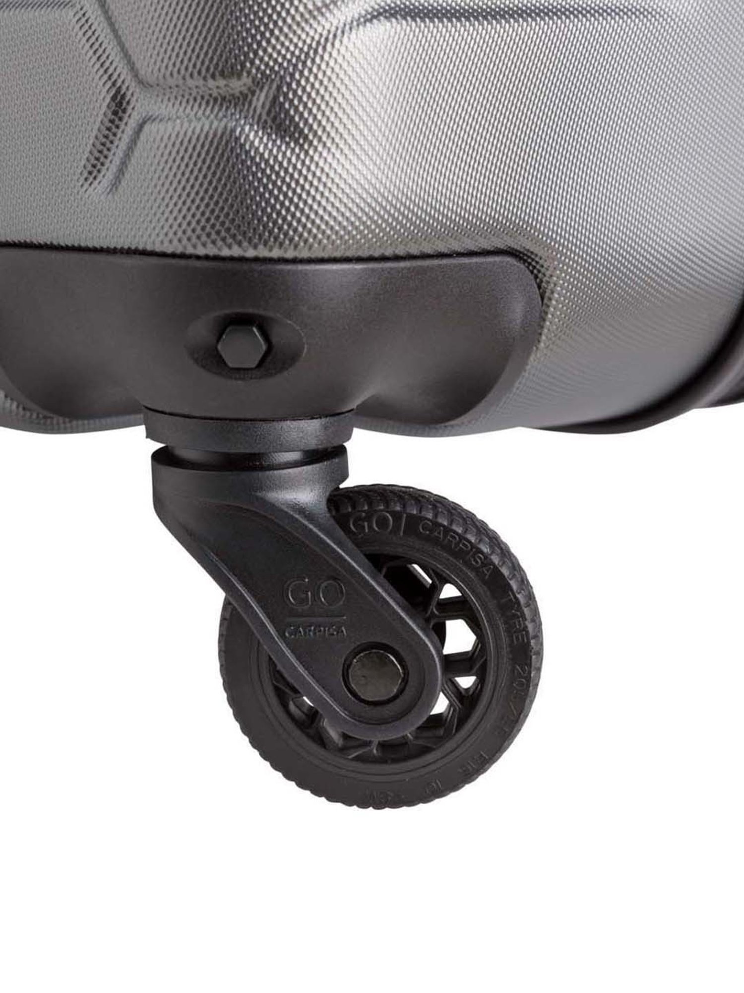 CARPISA 4 Wheel Grey Large Hard Cabin Trolley - 47 cm