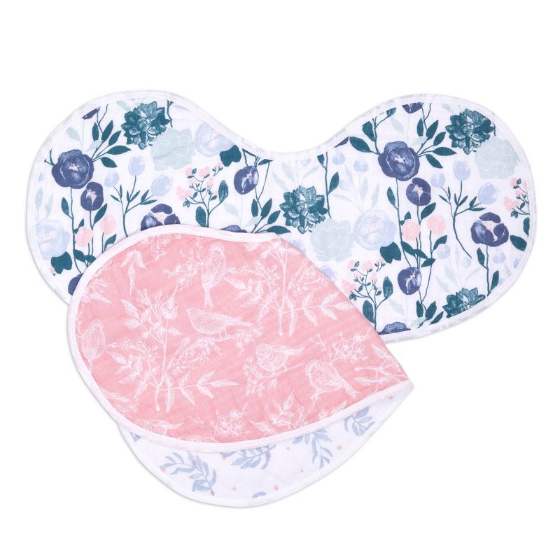 aden by aden + anais 2pk Essentials Bib - Flowers Bloom