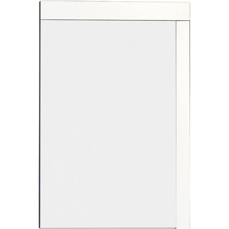 23.5" D1 Modern Plywood Veneer Mirror White - American Imaginations