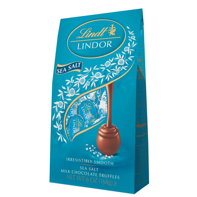 Lindt Lindor Sea Salt Milk Chocolate Truffles - 6oz
