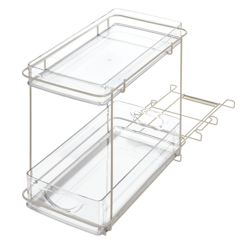 iDESIGN Ariel Under the Cabinet 2-Tier Organizer Clear