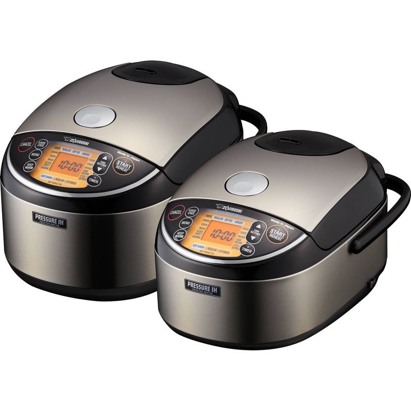 Zojirushi NP-NWC18XB Pressure Induction Heating Rice Cooker & Warmer 10 Cup (Uncooked)