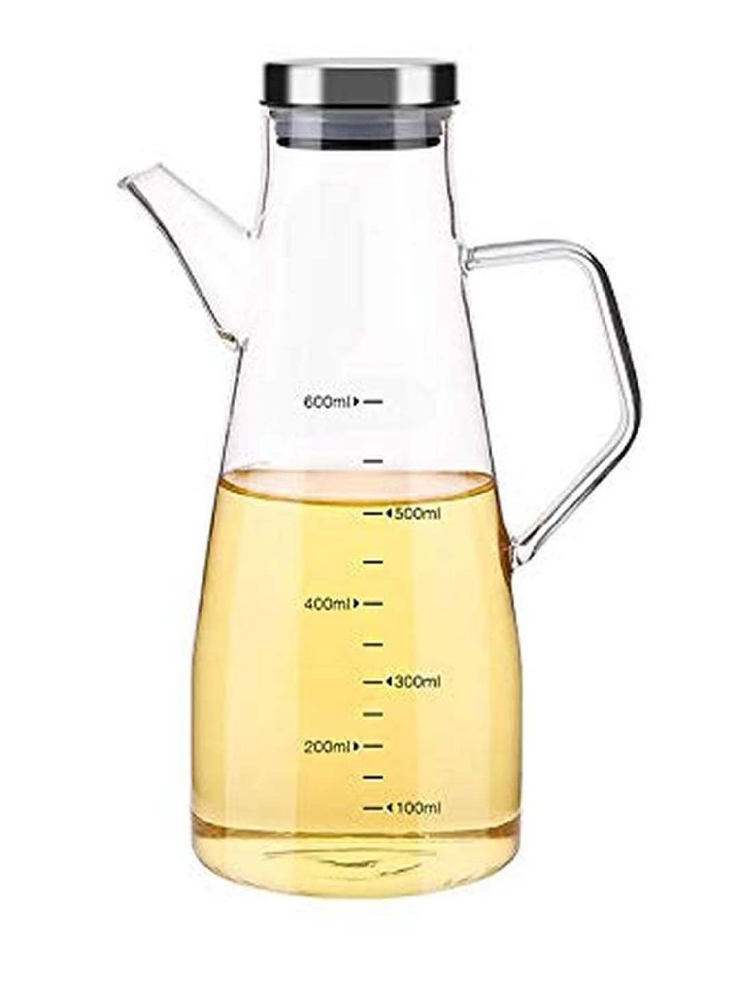 COLE & MASON White & Beige Ceramic Pourer - Set of 1