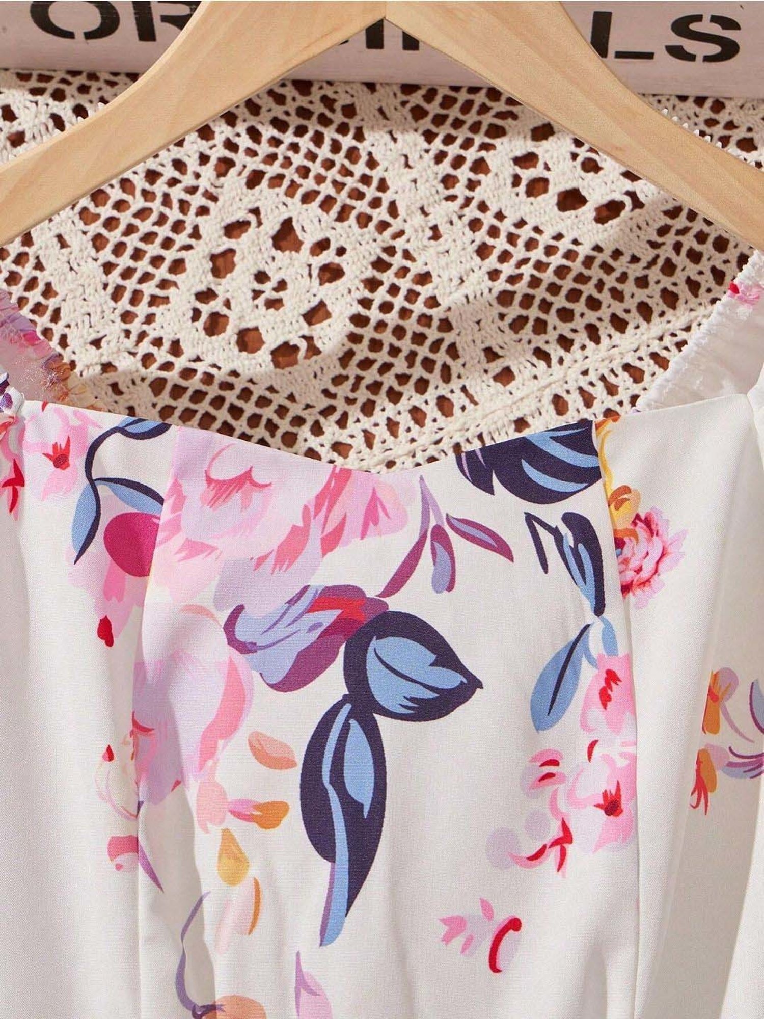 Bolly Lounge Girls White Floral Dress