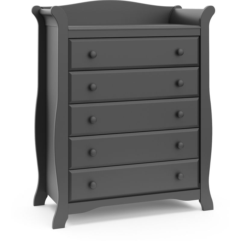 Storkcraft Avalon 5 Drawer Dresser - Gray