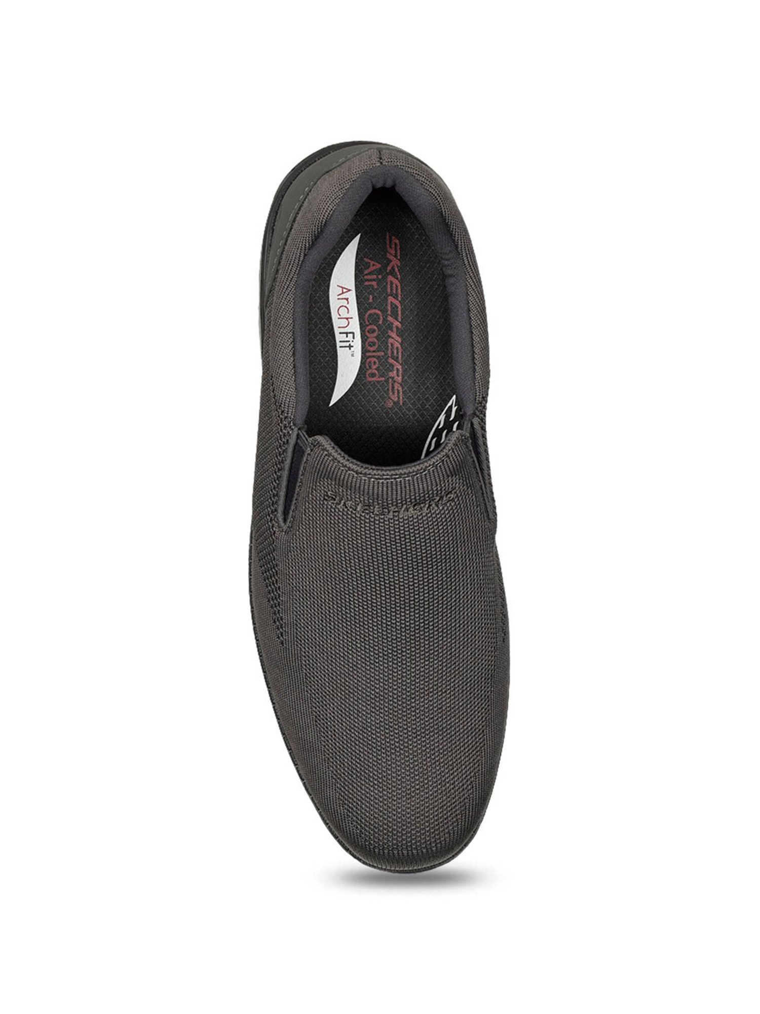 Skechers Men's ARCH FIT OGDEN Charcoal Formal Slip On