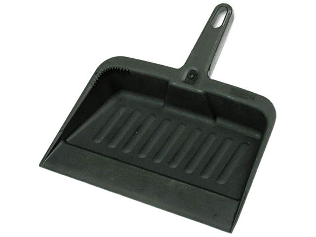 Rubbermaid Commercial 2005CHA Heavy-Duty Dustpan, 8-1/4 Wide, Polypropylene, Charcoal
