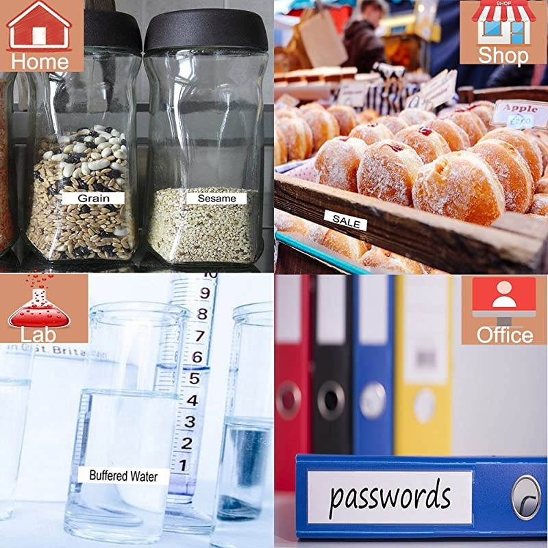 Compatible Label Tape Replacement for Dymo 45013 S0720530 for Dymo LabelManager 160 Black on White 12 Inch x 23 Feet 2 Cartridges