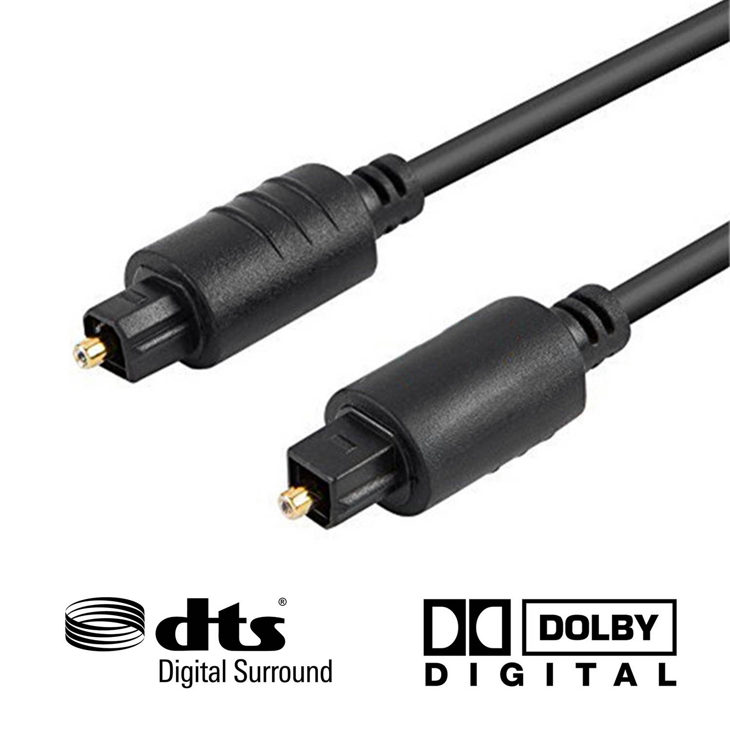 SatelliteSale Premium Digital Audio Optical Cable Toslink SPDIF Cord 6 ft.