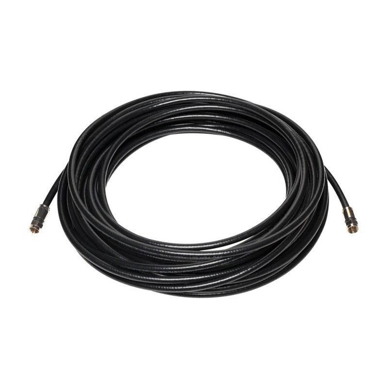 SatelliteSale Premium Coaxial Cables 18AWG RG6 Indoor Black Satellite CCTV 100Ft
