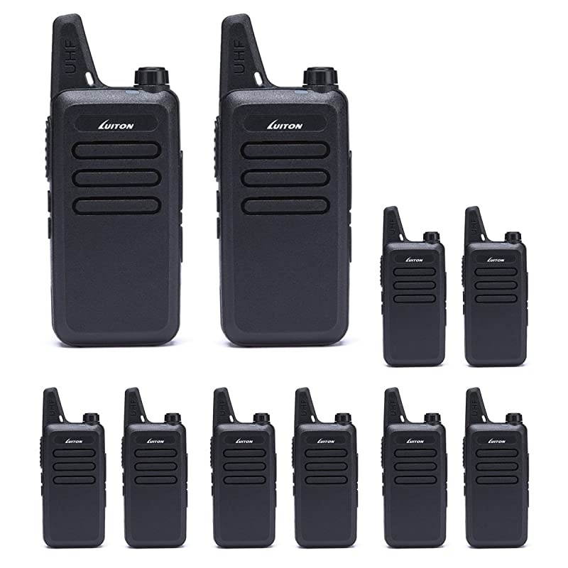 Mini Kids Walkie Talkies with Micro USB Charging LT316 Uhf Two Way Radio 10 Pcs