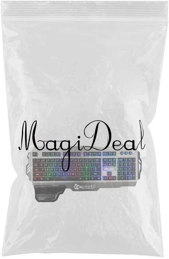 MagiDeal Wired Colorful Gaming Keyboard W/Phone Stand Holder Desktop Anti-ghosting